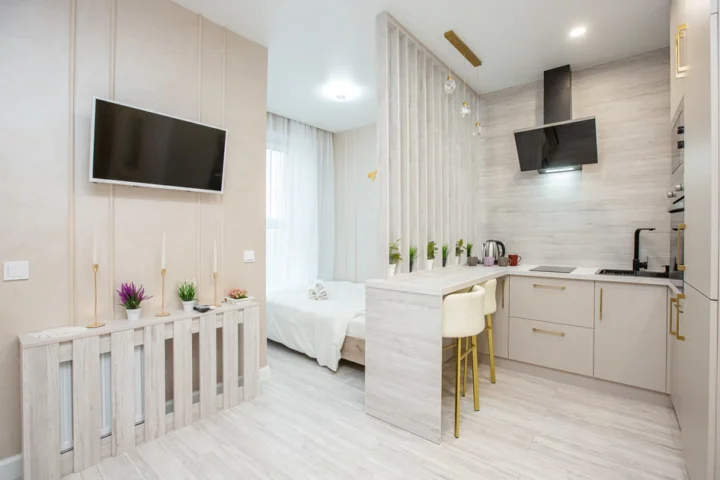 Short-term studio apartment at 24 Aerodromnaya Str., Minsk