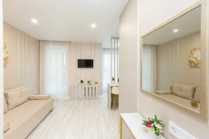 Short-term studio apartment at 24 Aerodromnaya Str., Minsk