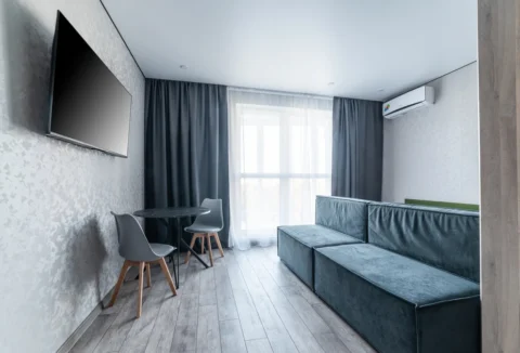 Интерьер квартиры-студии на сутки по адресу: Минск, ул. Брилевская, 25