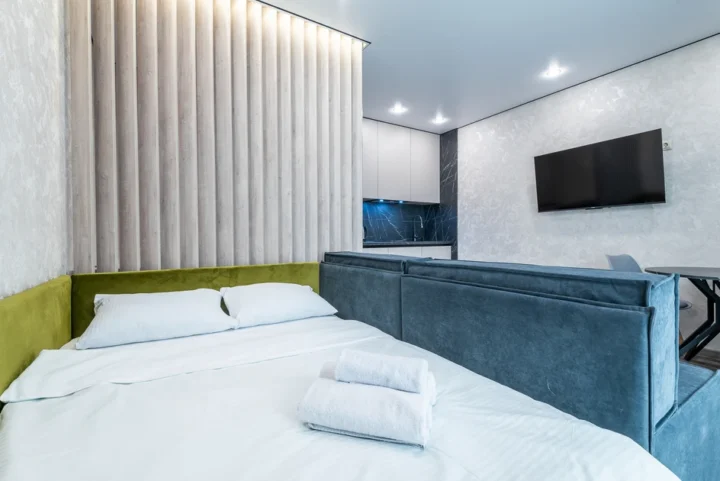 Short-term studio apartment at 29 Brilevskaya Str., Minsk