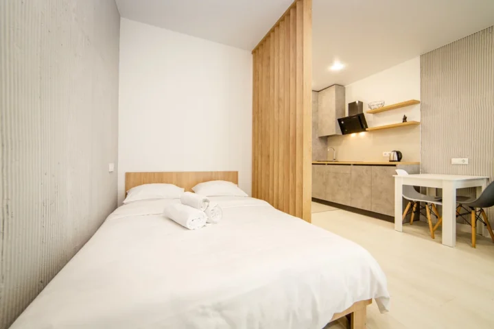 Интерьер квартиры-студии на сутки по адресу: Минск, Брилевская, 33