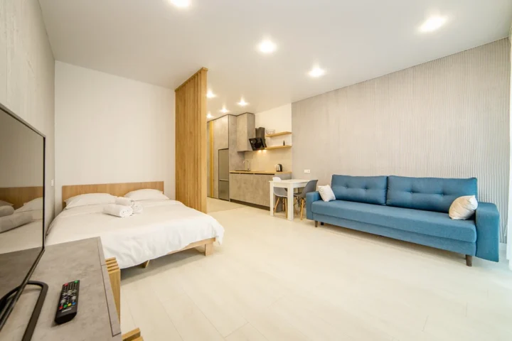 Интерьер квартиры-студии на сутки по адресу: Минск, Брилевская, 33