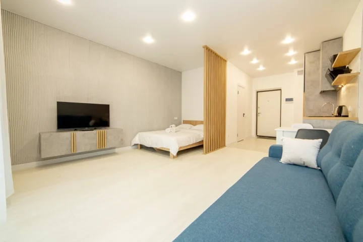 Интерьер квартиры-студии на сутки по адресу: Минск, Брилевская, 33