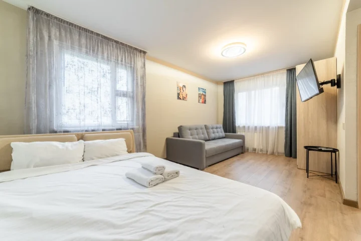 Short-term 1-bedroom apartment at 14 Gikalo Str., Minsk