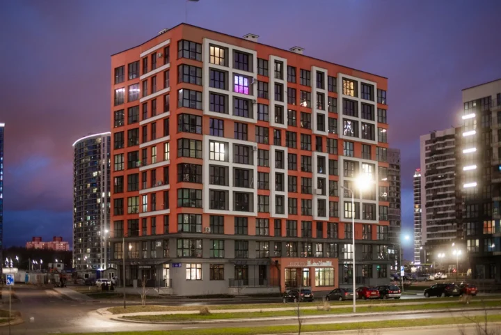 Short-term studio apartment at 23 Igorya Luchenka Str., Minsk