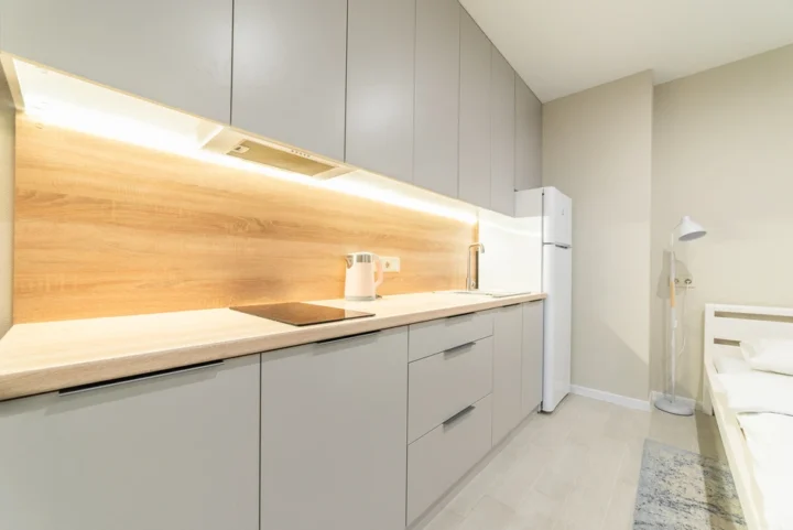 Short-term studio apartment at 23 Igorya Luchenka Str., Minsk