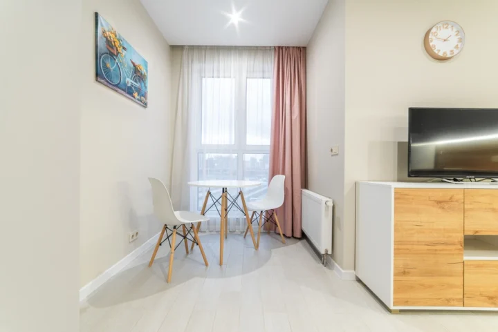 Short-term studio apartment at 23 Igorya Luchenka Str., Minsk