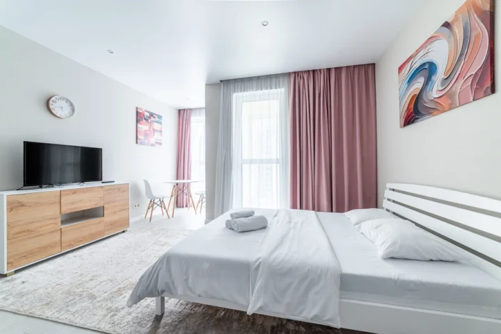 Short-term studio apartment at 19 Igorya Luchenka Str., Minsk