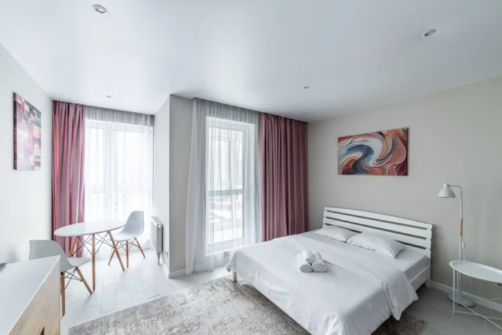 Short-term studio apartment at 19 Igorya Luchenka Str., Minsk