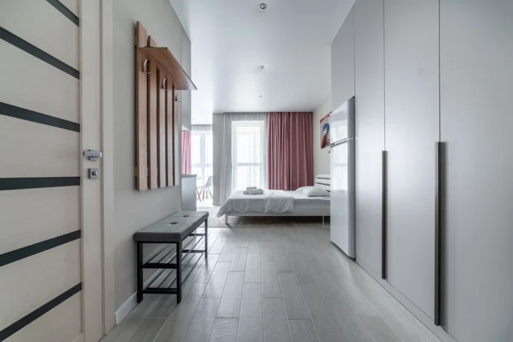 Short-term studio apartment at 19 Igorya Luchenka Str., Minsk