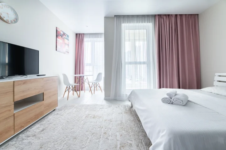 Short-term studio apartment at 19 Igorya Luchenka Str., Minsk