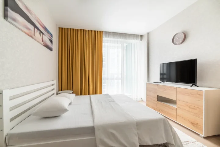 Short-term studio apartment at 13 Igorya Luchenka Str., Minsk